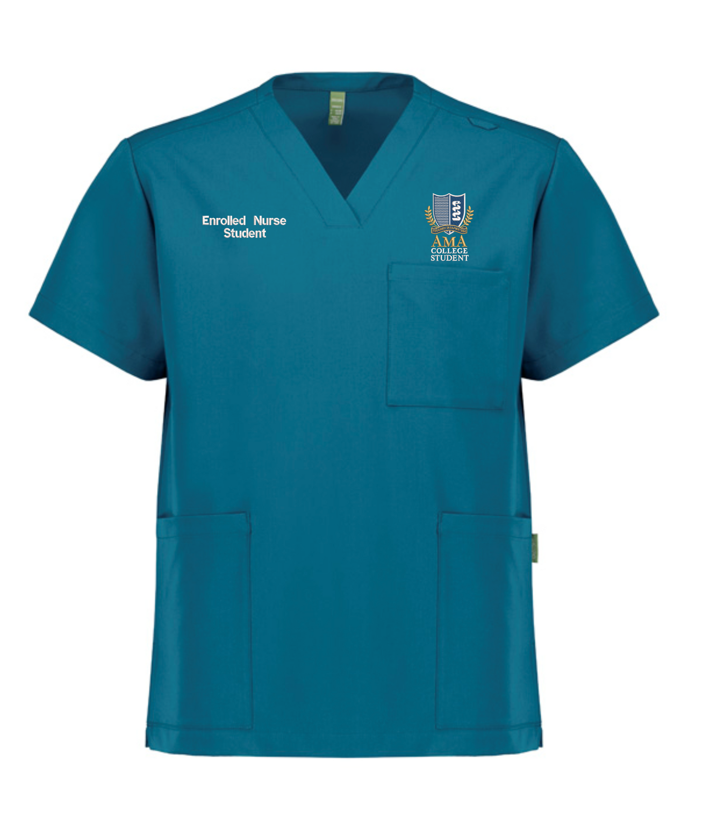 Mens Teal Scrub top